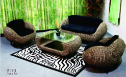 Crab rattan living set