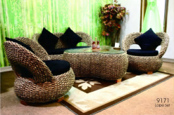 Lope rattan living set
