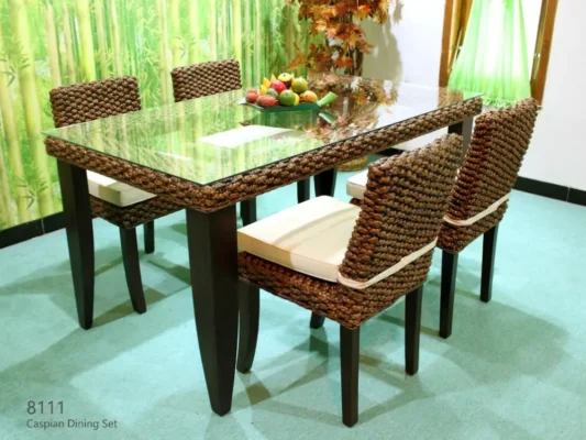 Caspian rattan dining set