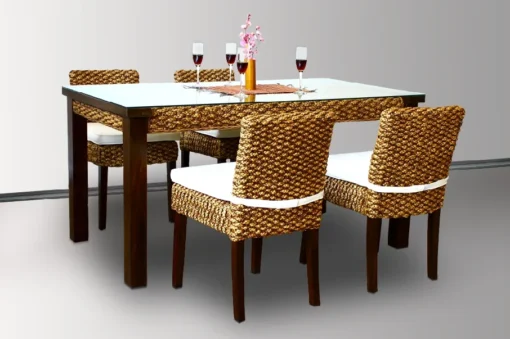 Alicia rattan dining set
