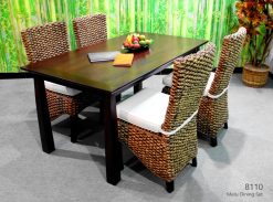 Meru rattan dining set