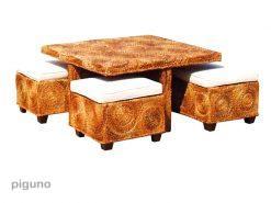 Boston Coffee Table & Stools