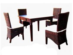 Justin rattan dining set