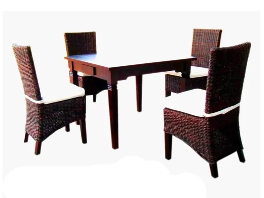 Justin rattan dining set