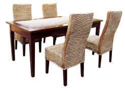 Safo rattan dining set