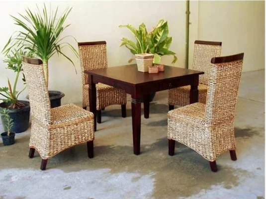 Dilla rattan dining set