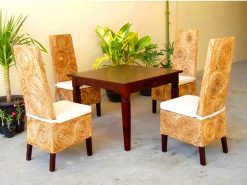 Theresia rattan dining set
