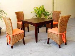 Wantica rattan dining set