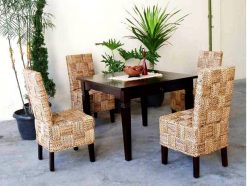 Michelle rattan dining set