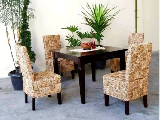 Michelle rattan dining set