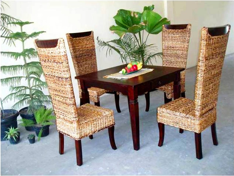 Trivia Abaca rattan dining set