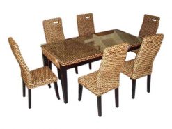 Isabella rattan dining set
