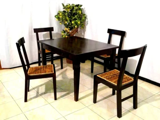 Collin rattan dining set