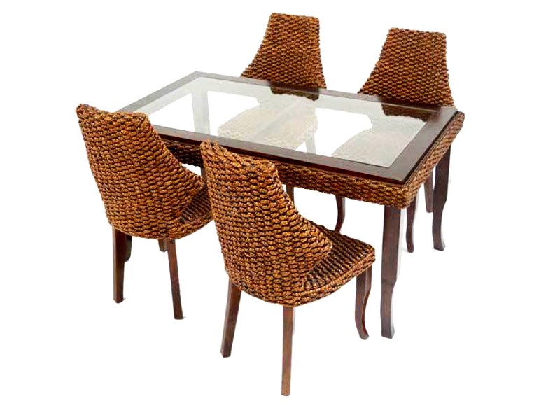 Charity rattan dining set
