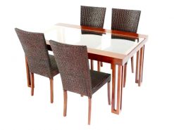 Vivian rattan dining set