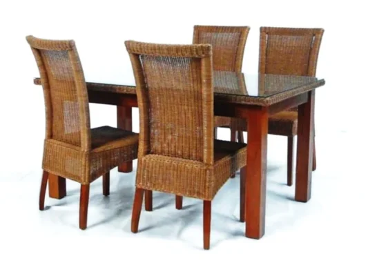 Tessa rattan dining set