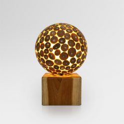 Kubo Table Lamp with Teak - Large