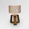Lare Teak Table Lamp 100x100