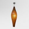 Peach Pola Hanging Lamp Gold Brown 100x100