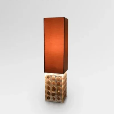 Teak Casting Table Lamp