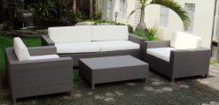 Amsterdam synthetic rattan living set