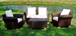 Bromo synthetic rattan living set