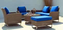 Chalta synthetic rattan living set