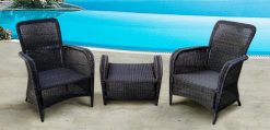 Cosmo synthetic rattan living set