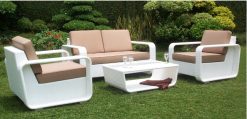 Detroit synthetic rattan living set