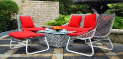 Dresden synthetic rattan living set