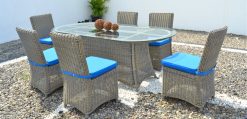Hinata Synthetic rattan dining set