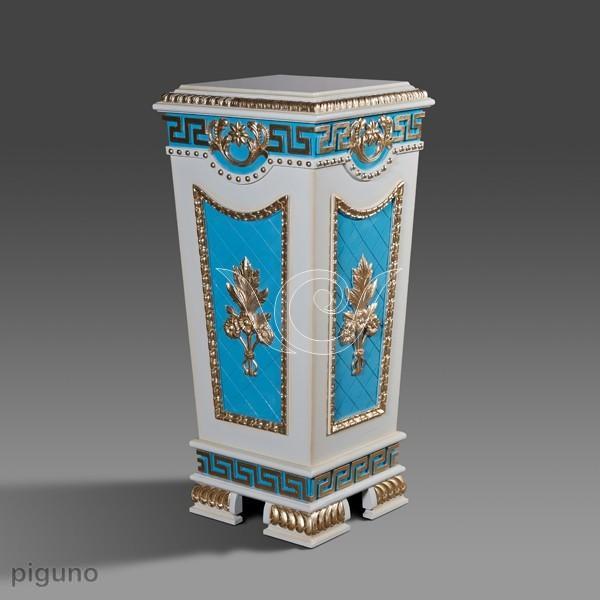 Archie Plant Stand White Blue