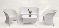Kamboja synthetic rattan living set