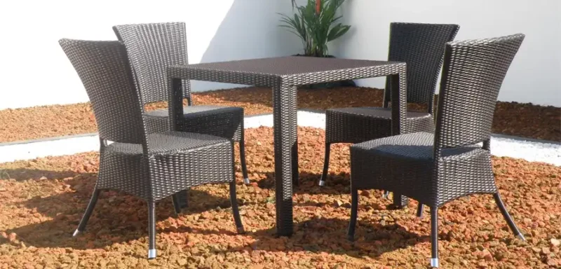 Kenanga Side Chair Synthetic rattan dining set