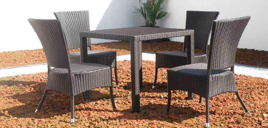 Kenanga Side Chair Synthetic rattan dining set