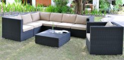 Lisabon synthetic rattan living set