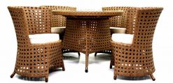 Mijo Synthetic rattan dining set