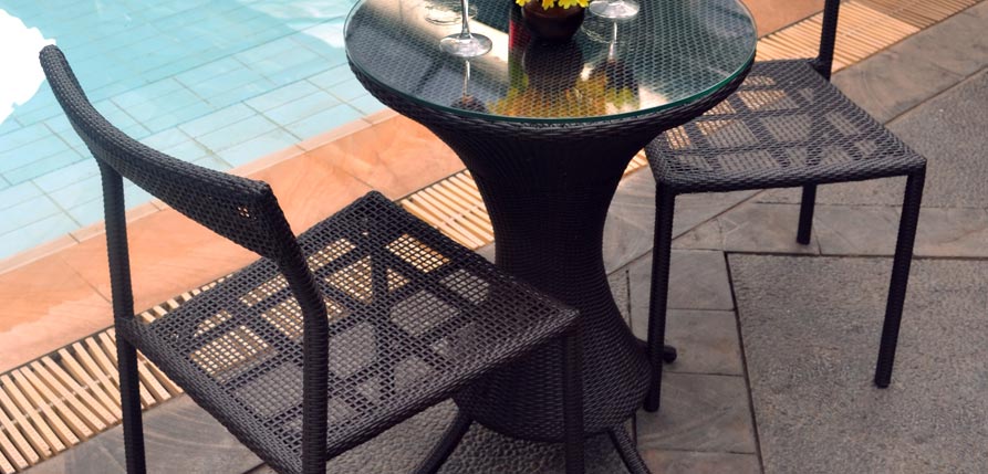 Montana Synthetic rattan dining set
