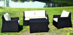 Orient synthetic rattan living set with Cushion