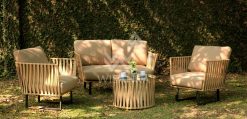 Paula synthetic rattan living set