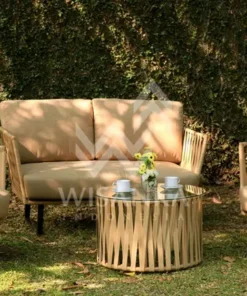 Paula synthetic rattan living set