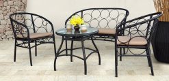 Ring synthetic rattan living set