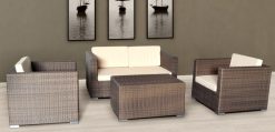 Robin synthetic rattan living set