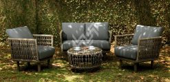 Sissy synthetic rattan living set