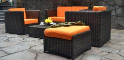 Tanzania synthetic rattan living set