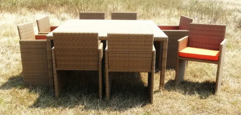 Ternate Synthetic rattan dining set