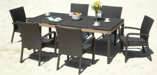 Valerie Set rotan makan sintetis