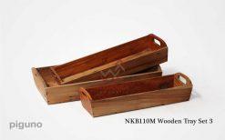 Wooden Tray Set 3