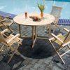 236CLS 03 Classic Round Butterfly Table Set 100x100