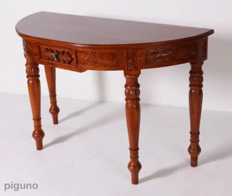 Console de escultura oval